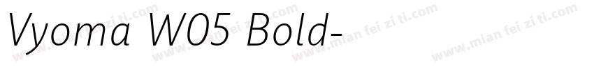 Vyoma W05 Bold字体转换